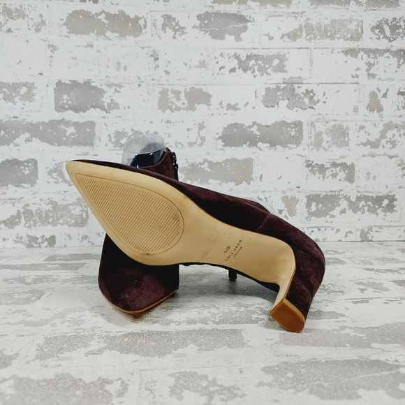 Elegant Brown Suede Women's Heels - Picture 8 of 13